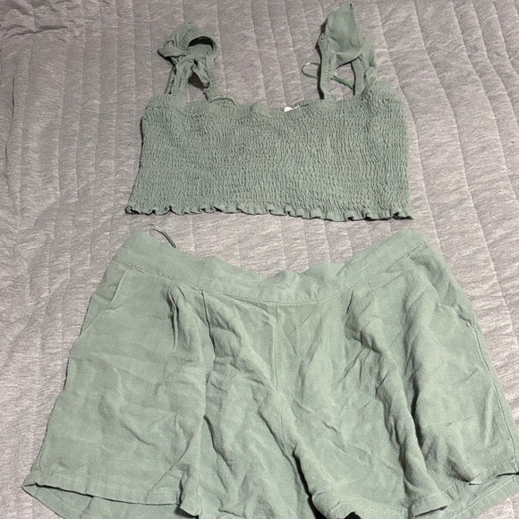 Pink Lily Pants - Pink Lily Sage Smocked Set